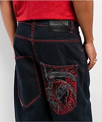 Affliction Reapers Web Dark Wash Ultra Wide Jeans