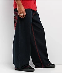 Affliction Reapers Web Dark Wash Ultra Wide Jeans