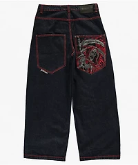 Affliction Reapers Web Dark Wash Ultra Wide Jeans