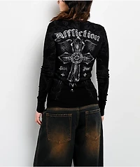 Affliction Registered Black Thermal Long Sleeve T-Shirt