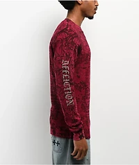 Affliction Rising Passage Red Thermal Long Sleeve T-Shirt