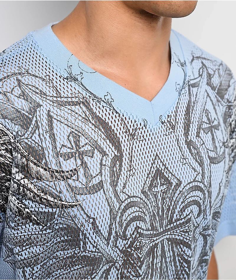 Affliction Saint Peter Blue Jersey