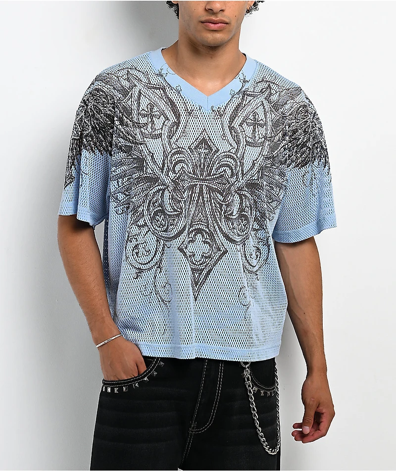 Affliction Saint Peter Blue Jersey