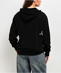 Affliction Saint Scream Black Relaxed Zip Hoodie