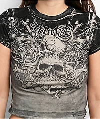 Affliction Sands Of Burden Oil Wash Black T-Shirt