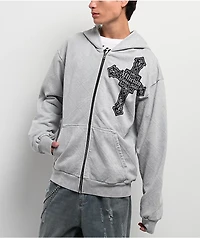 Affliction Seeker Grey Zip Hoodie