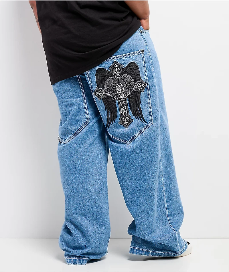 Affliction Seeker Medium Wash Ultra Wide Jeans