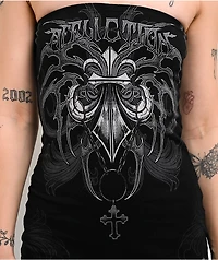 Affliction Shred Fest Black Tube Dress
