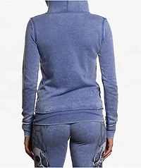 Affliction Shred Fest Blue Wash Zip Hoodie