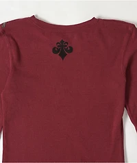 Affliction Shred Fest Red Thermal Long Sleeve T-Shirt