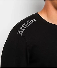 Affliction Shrouded Night Black Thermal Long Sleeve T-Shirt