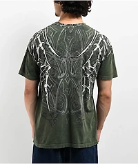 Affliction Skeleton Green T-Shirt