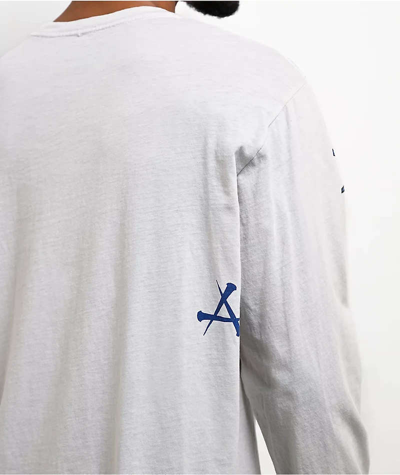 Affliction Skeleton White Long Sleeve T-Shirt