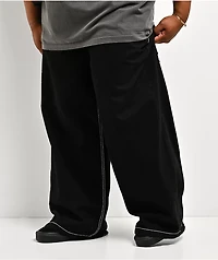 Affliction Skeleton Wing Black Extra Wide Leg Jeans