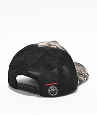 Affliction Skull Tree Black & Camo Trucker Hat