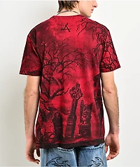 Affliction Solemn Twilight Red T-Shirt