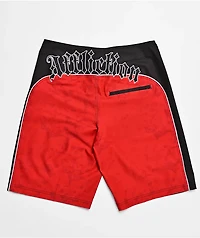 Affliction Sorrow Red Board Shorts