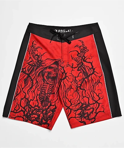 Affliction Sorrow Red Board Shorts