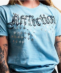 Affliction Stampede Blue Wash T-Shirt