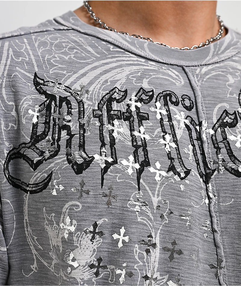 Affliction Stampede Grey T-Shirt