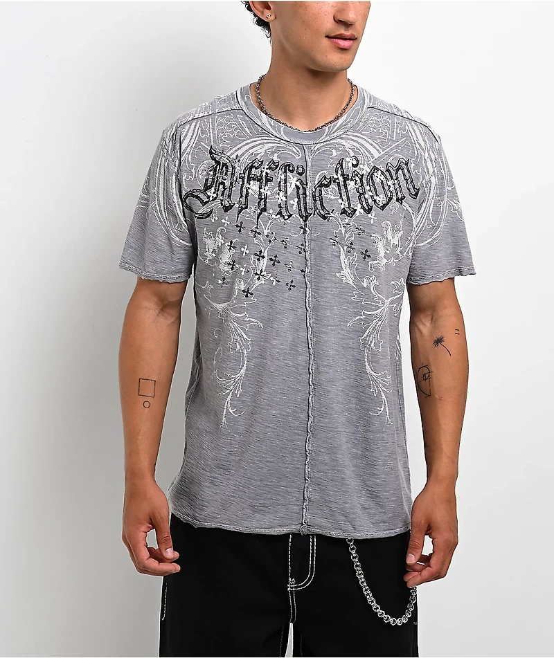 Affliction Stampede Grey T-Shirt