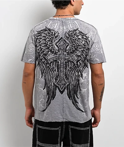 Affliction Stampede Grey T-Shirt