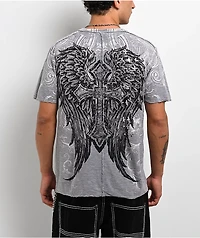 Affliction Stampede Grey T-Shirt