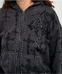 Affliction Stone Grail Grey Zip Hoodie
