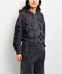 Affliction Stone Grail Grey Zip Hoodie