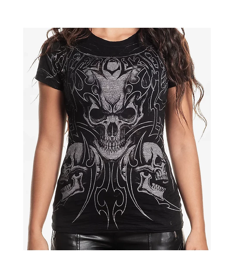 Affliction Street Savage Black Wash T-Shirt