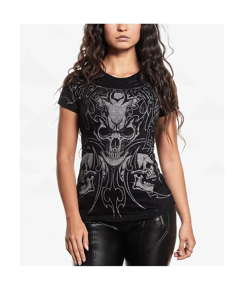 Affliction Street Savage Black Wash T-Shirt