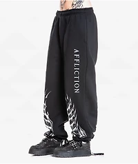 Affliction Stunt Double Black Sweatpants