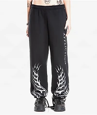 Affliction Stunt Double Black Sweatpants