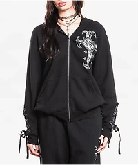 Affliction Stunt Double Black Zip Hoodie