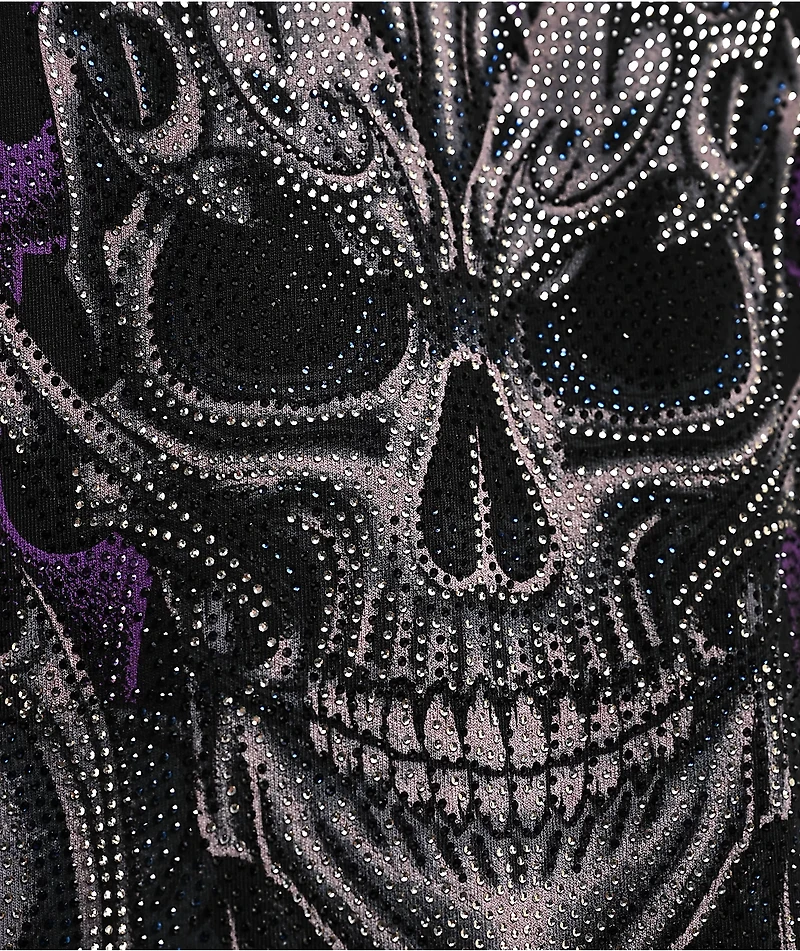 Affliction Theory Rhinestone Black T-Shirt