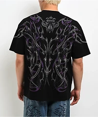 Affliction Theory Rhinestone Black T-Shirt