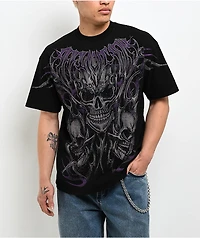 Affliction Theory Rhinestone Black T-Shirt