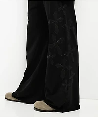 Affliction Tompson Black Wash Wide Leg Sweatpants
