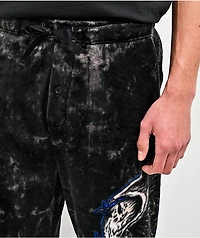 Affliction Toxic Wrath Black Plush Lounge Pants