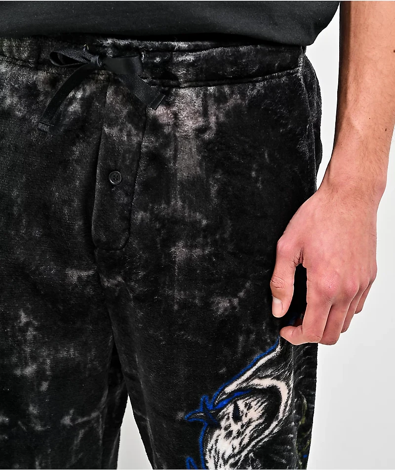 Affliction Toxic Wrath Black Plush Lounge Pants