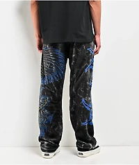 Affliction Toxic Wrath Black Plush Lounge Pants