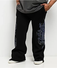 Affliction Toxic Wrath Black Sweatpants