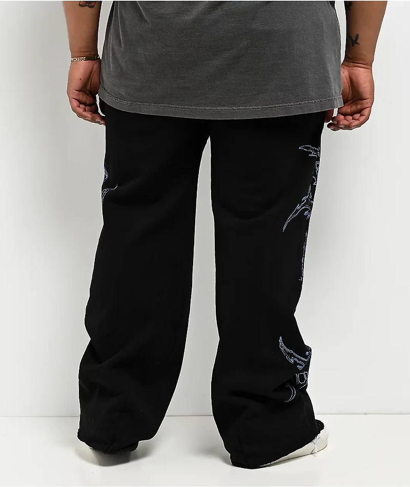 Affliction Toxic Wrath Black Sweatpants