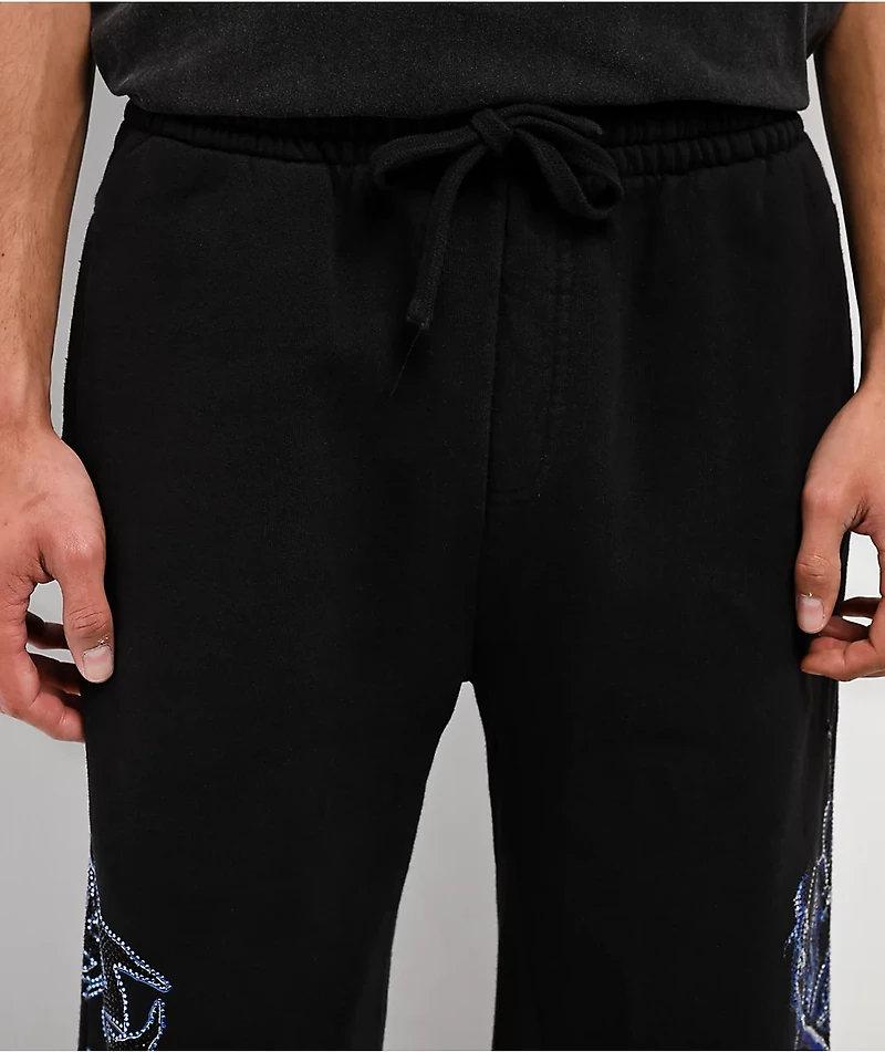 Affliction Toxic Wrath Black Sweatpants