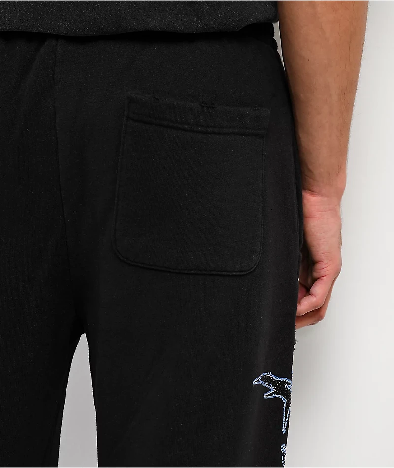 Affliction Toxic Wrath Black Sweatpants