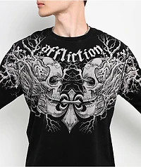 Affliction Uprooted Black Wash Long Sleeve T-Shirt