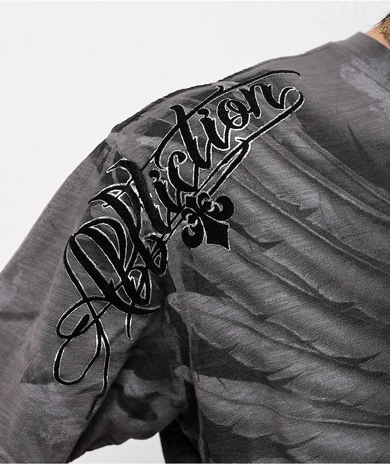 Affliction Vanquish Charcoal Wash T-Shirt