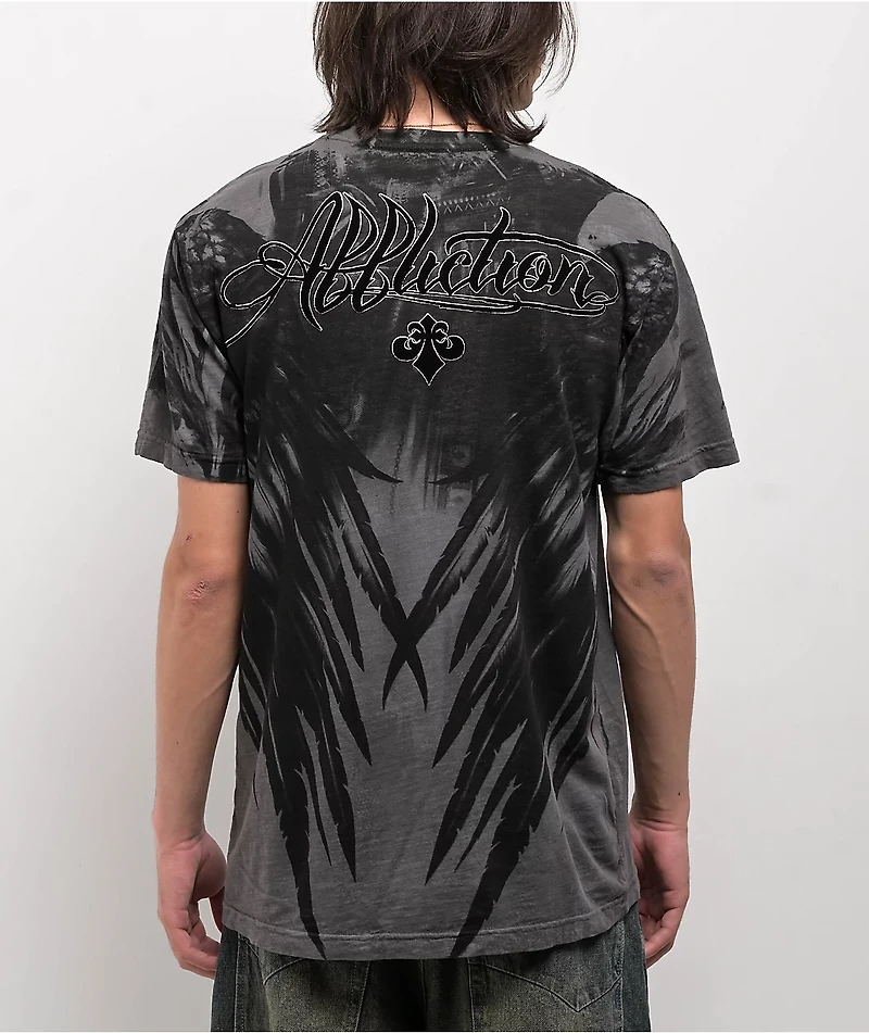 Affliction Vanquish Charcoal Wash T-Shirt