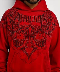 Affliction Vertebrate Red Hoodie