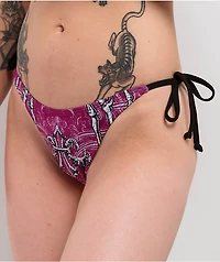 Affliction Vertibrate Deep Purple Bikini Bottom